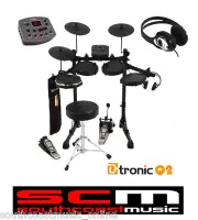 EDQ2P ELECTRONIC DIGITAL DRUMKIT D-TRONIC KIT STOOL STICKS HEADPHONES DTRONIC