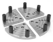 WEN LA421F 5-Inch Flat Lathe Chuck Jaws for Bowl Turning