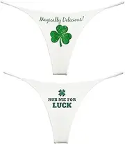 [NE Beauty] Irish Luck and Magically Womens Thong Set (Pack of 2)