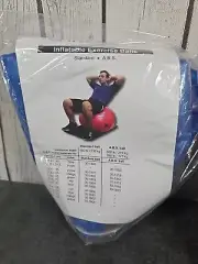 CanDo Inflatable Exercise Ball Blue 11.8" Durable Thick Non-Slip Stability