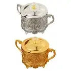 Candy Jar Container Decorative with Spoon Glass Food Jar Candy Holder Small