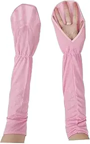[Biiange] Driving Fingerless Sun Sleeves, Hand Sun Protection Gloves for Women for Driving, Pink Breathable Cooling Fingerless Gloves for Driving, Riding, Hiking or Rowing., Pink