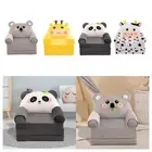 Kids Foldable Sofa Bed with Zipper Backrest Folding Chair Bed for Bedroom