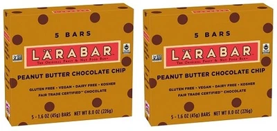 Larabar Peanut Butter Chocolate Chip Fruit & Nut Food Bar 2 Box Pack