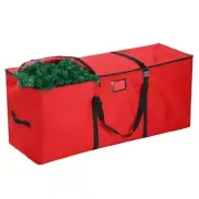 Christmas Tree Storage Bag, Fits Up to 7.5 Ft Xmas Disassembled Trees, Red