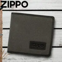 在飛比找PChome24h購物優惠-ZIPPO 皮革帆布雙折皮夾