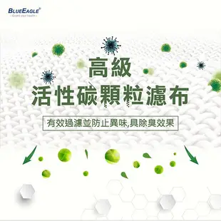 藍鷹牌 台灣製成人平面型防塵口罩 NP-12K活性碳口罩 50片/盒 (單片獨立式包裝)