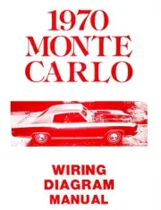 1970 CHEVROLET MONTE CARLO WIRING DIAGRAM MANUAL