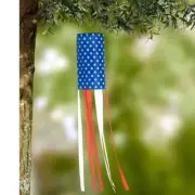American Flag Windsock Streamer 4th of July Patriotic Americana Garden Decor