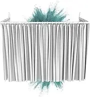 Shower Curtain Rail Corner 12 Combinations, Angle and U-Shape, Mounting on Wall or Shower Rail Over Corner without Ceiling Bracket, Angle Rod with PVC-Free Plastic Coating, 100% Rustproof