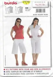 4 BURDA 7770: TOP SIZE 8-18 SEWING PATTERN