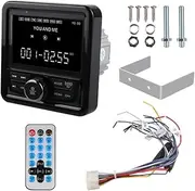 WAZIJ Marine Radio FM AM MP3 Media Player Boat Stereo Waterproof Bluetooth USB AUX Receiver for UTV ATV SPA RZR