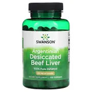Swanson, Argentinian Desiccated Beef Liver, 500 mg, 120 Capsules