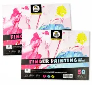 2-Pack Large Sketch Pads for Drawing (12"x16", 50 Pages Each), 60lbs /90GSM S...