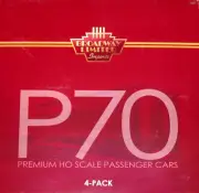 HO BROADWAY LIMITED 4960 P70 PRR PENNSYLVANIA 4 CAR SET # 3411 3486 3563 3715