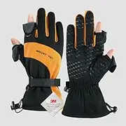 Mount Tec Men's Flexible Warm Photography Gloves Waterproof Windproof Touchscreen Winter Glove for Fishing Hunting Hiking