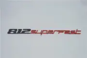 For Ferrari 812superfast Rear Badge Emblem Black Brand New (1 PCS）