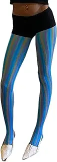 [Luckinbaby] Women Sheer Tights Control Top Pantyhose Y2k Polka Dot Skinny Mesh Tights Fishnet Socking Leggings