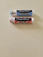 ChapStick Vanilla Icing Candy Cane Peppermint Lip Balm Tube Limited Edition 2 pk