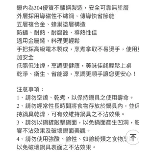 「免運費」Mahobin全新台灣製造立體蜂巢304不鏽鋼五層複合式不沾炒鍋36公分