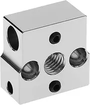 EMSea 1PC 3D Printer CR6 SE Heating Block Compatible with Creality CR-6 SE CR-6 Max CR-5 PRO 3D Printers Red Copper with Nickel Plating