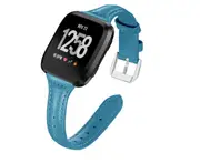 Smart Watch Strap Wrist Strap Top Layer Leather Slim Strap for Fitbit Versa Versa 2 Versa Lite-6