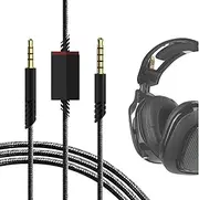 Geekria Gaming Audio Cable Compatible with Astro A40tr, A40, A30, A10/A10(Gen 2) Gaming Headset Cable, 3.5mm Auxiliary Replacement Stereo Cable with Mute Control (6 ft / 2 m)