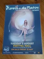 FLORENCE and the MACHINE - 2010 COSMIC LOVE Australia Tour Poster - Laminated