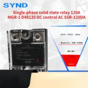 Single-phase solid state relay 120A MGR-1 D48120 DC control AC SSR-120DA DC-AC