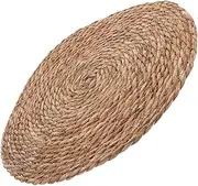 Kisangel Cute Dog Blanket Small Puppy Bedding Round Rattan Rug Mat Dog Kennel Pad Pet Furniture Protector Warmth Comfort Machine Washable for Pets