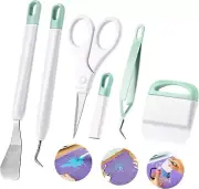 Vinyl Weeding Tool Set, 5 Pieces: Tweezers, Spatula, Weeders, Scraper, Scissors