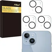 3 Pack Camera Lens Protector for iPhone 15 / iPhone 14 6.1" ＆ iPhone 15 Plus/iPhone 14 Plus 6.7",Tempered Glass,9H Hardness,Ultra HD,Anti-Scratch,Case Friendly,Does not Affect Night Shots
