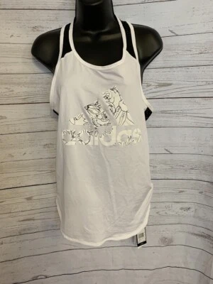 Adidas Women's White / Black Training Tank Top Size M