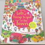 【WHOLE 買家】USBORNE LOTS OF THINGS TO SPOT IN THE TOWN 尋找遊戲貼紙書