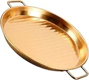WHAMVOX Stainless Steel Serving Plate Handles Snack Tray for Snacks Sweets Desserts Elegant Design