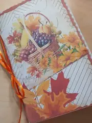 XL Junk Journal Booklet "FALL BUCKET LIST" Fall Colors Leaves Ephemera, Cards, +