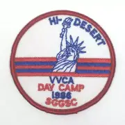 PATCH GSA Girl Scouts Hi Desert VVCA Day Camp 1986 SGGSC Statue of Liberty