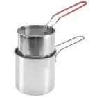 Deep Frying Pot Strainer with Strainer Chicken Fried Pans Kitchen Cooking2852