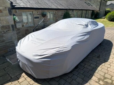 Aston Martin Works Standard Ultimate Outdoor Car Cover - Grey with Black Logos L