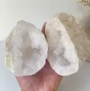 Moroccan Quartz Geode Pair (140mm) QG062