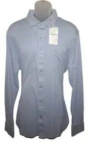 Tommy Bahama Mens Shirt Tall XLT Stretch San Lucio Houndstooth Dockside Blue NWT
