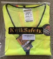 Kwik Safety Everything Big Kahuna Yellow Size 2XL Vest Road Hunting Fishing Etc