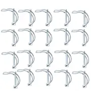 Folding Cotter Pins,20 PCS Shaft Locking Pin D Shape, D Shape Locking Pin Gal...