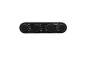 Vintage Air 4 Knob Streamline Panel Black Anodised Face And Knobs. 5.318" Wide x 1" Tall