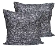GGP 2 Pce Leopard European Pillowcase