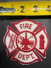 Generic FIRE DEPT Collectable patch/ FIRE RESCUE EMS Public Safety /thin letters