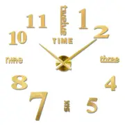 Large 3D Digital Wall Clock Acrylic European Creative Numerals Design Mirror Wal
