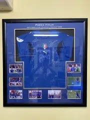 ITALY SIGNED FRAMED JERSEY COA - 2006 WORLD CUP CHAMPIONS! Offers accepted.