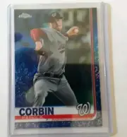 Patrick Corbin 2019 Topps Chrome Blue Refractor Parallel #054/150