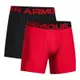 UNDER ARMOUR 內褲 6英吋 2條裝 不同色 四角褲 防異味 排潮面料 Tech Boxerjock 1363619-600 黑紅